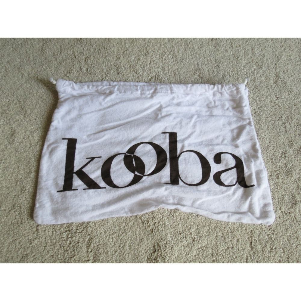 Kooba White Dust Cover Bag 14.5x9 Drawstring Storage Bag